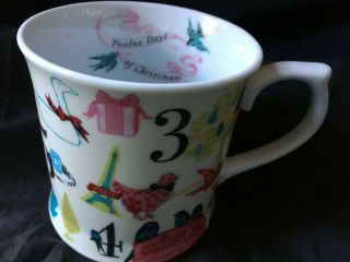 Rosanna 12 Twelve Days Of Christmas Tankard Style Coffee Mug Large Tea Cup