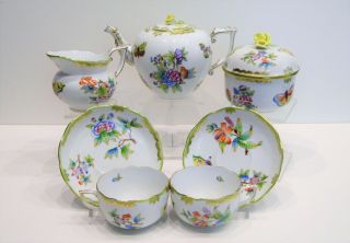Herend Queen Victoria - Tea Set For 2 Persons