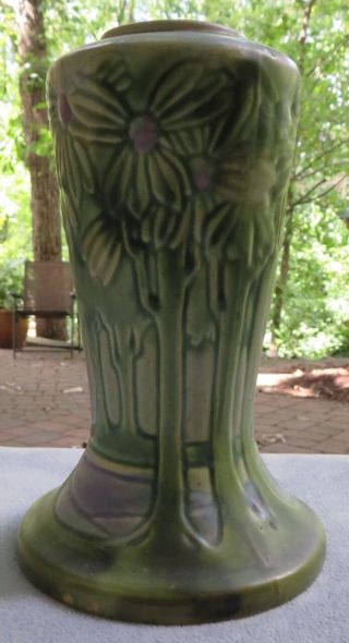 Roseville Pottery Arts & Crafts Large 10 Inch Vista Or Forest Vase