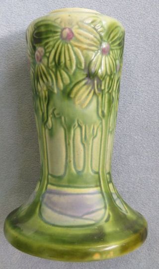Roseville Pottery Arts & Crafts Large 10 inch Vista or Forest Vase 3