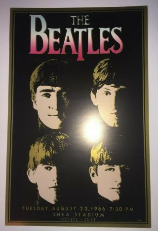 Rare 20 x 13 The Beatles Shea Stadium Poster Print 1966 1980 ' s CA002 Small Size 3