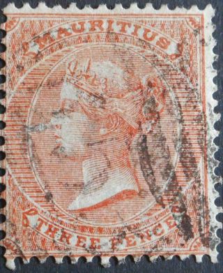 Mauritius 1863 Qv 3d Sg 61