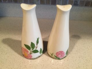 Franciscan Desert Rose Tall Salt And Pepper Shakers Without Stoppers Set