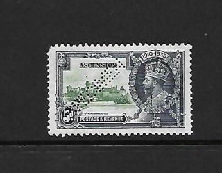 Ascension Island Gv 1935 Jubilee 5d Perforated Specimen.  Unmounted