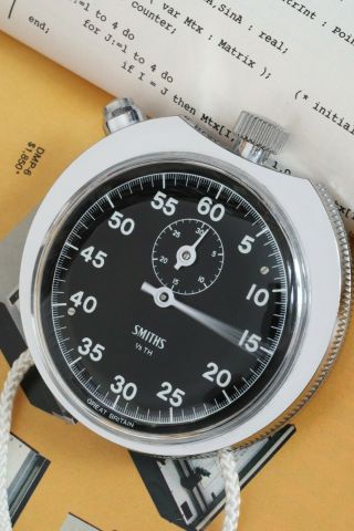 Rebuilt Smiths Rally Timer / Dashboard Timer / Stopwatch In Rare Chrome Abs