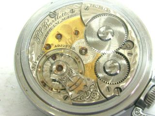 Rare 1892 Two - Tone Waltham 18s P.  S.  Bartlett Pocket Watch 17j /adj (runs)