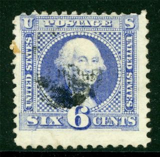 Usa 1869 Pictorial Issue 6¢ Washington Scott 115 J311