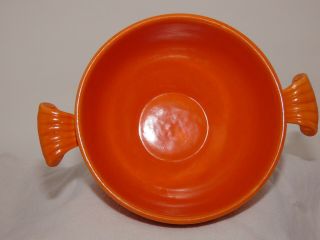 Vintage Fiesta Covered Onion Soup Bowl Radioactive Red 2