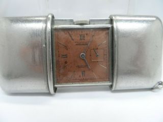 Hamilton & Co Ltd Calcutta 1920 ' s Movado Ermeto Chronometer Sliding Purse Watch 2