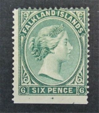 Nystamps British Falkland Islands Stamp 3 Og H $100