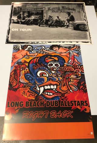 Long Beach Dub Allstars Right Back 2 - Sided Promo Poster 24x18 Skg Records 1999