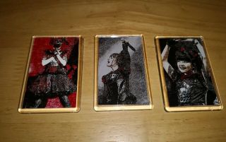 Babymetal Fridge Magnets Japan Metal Kawaii Music Memorabilia Collectible X 3