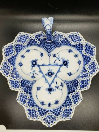 Royal Copenhagen Blue Fluted Full Lace Candy Dish