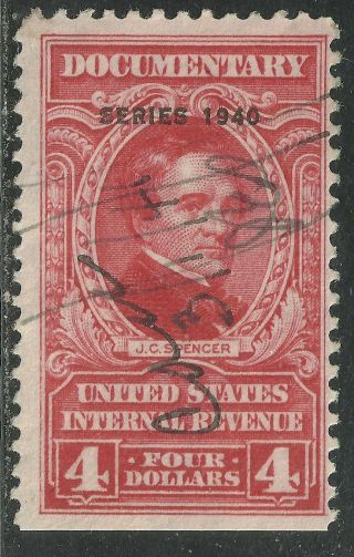 U.  S.  Revenue Documentary Stamp Scott R303 - $4.  00 Issue Of 1940 - 2