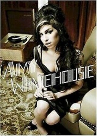 Amy Winehouse Seated By Record Player 24x36 Music Poster New/rolled