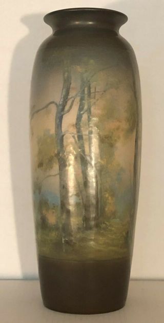 Rookwood Large Scenic Vellum Vase Ed Diers 1915