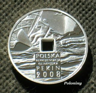 Silver Commemorative Coin Poland - 2008 Summer Olympic Games Pekin China Ag