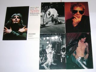 Mick Rock - Set Of Postcards & Flyer - David Bowie / Iggy Pop / Lou Reed