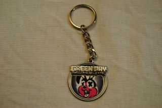 Green Day Awesome As F K Bunny Cross Eyes Metal Keychain Keyring Official