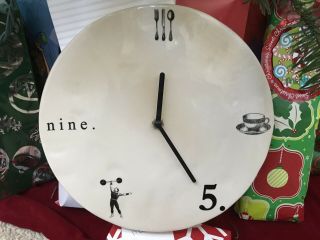 Vintage Rae Dunn Icon Boutique Clock By Magenta Rare And Discontinued