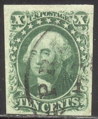 U.  S.  14 Beauty - 10c Green,  Type Ii ($140)