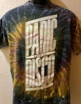 Panic At The Disco Tie - Dye T - Shirt - Size Medium - - Band Shirt