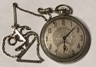 Vintage 1939 Hamilton 912 14k G.  F Pocket Watch 17 Jewels Size 12