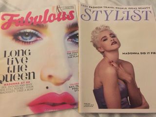 Madonna Magazines Fabulous And Stylist Over 12 Pages Of Articles Inside