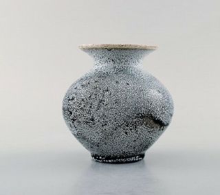 Svend Hammershøi For Kähler,  Denmark.  Vase In Glazed Stoneware.