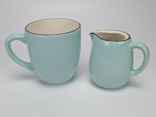 Pagnossin Audrey Coffee Cup & Creamer In Robins Egg Blue - Made In Italy