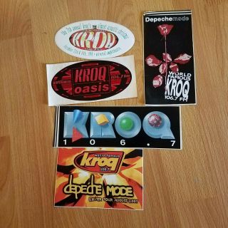 Rare Kroq Stickers Depeche Mode Duran Duran Oasis,