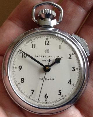 Fabulous Restored Ingersoll Ltd London Triumph Pocket Watch With Sweeping Hand