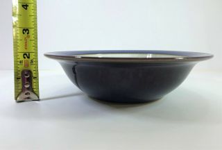 Denby Storm Made In England Plum / Purple 2 Cereal Soup Bowls 7 1/4 " X 2 "