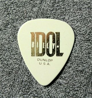 Billy Idol // Old Concert Tour Guitar Pick // White/gold Signature
