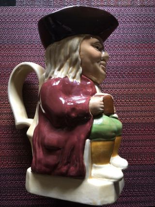 Vintage LS Philpot “Toby”Pitcher/Mug Red Coat A - Wood&Sons England - 7.  5”tall 3