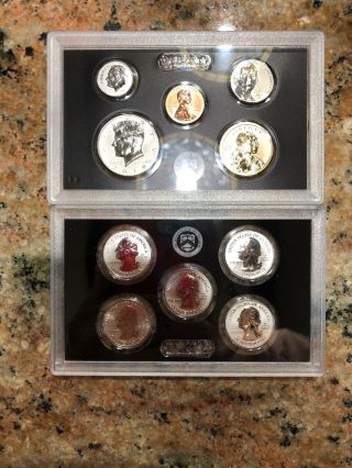 2018 - S 10 - Coin Silver Reverse Proof Set From San Francisco W/coa