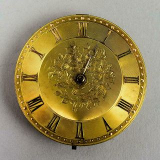 Antique Single Fusee 14 Ct Gold Dial Pocket Watch Movement Jane Snow 1856