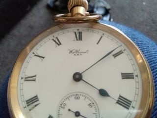 American Waltham Pocket Watch Gold Plated Immaculate.  15 Jewels.  Fwo