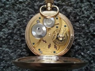 AMERICAN WALTHAM POCKET WATCH GOLD PLATED IMMACULATE.  15 JEWELS.  FWO 2
