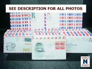 Noblespirit (fdc) Intriguing Us Airmail & First Flight Covers