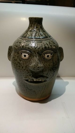 Face Jug A.  G.  Meaders Folk Art Pottery 10.  5 "