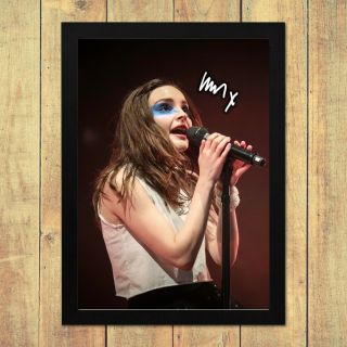 Chvrches Lauren Mayberry V1 Signed Autograph Poster Print A4 A5 Frame