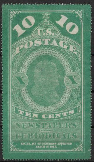 Usa 1865 Newspaper 10c No Gum / T22766