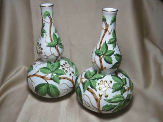 A Herend Double Gourd Vases