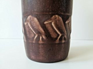 Rookwood Arts & Crafts Art Pottery 1922 Buttress Rooks Birds Vase 1815 Purple 2