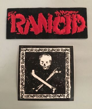 Rancid Patch & Sticker Set (nofx,  Green Day,  Bad Religion,  Pennywise,  Blink - 182)