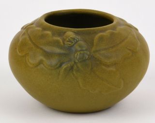 Van Briggle Vase Arts And Crafts Design With Acorns Dated 1916