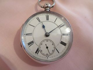 Large Heavy Solid Silver Fusee Pocket Watch By Thomas Wheeler C1873 For Repair.