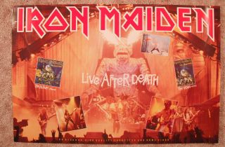 Iron Maiden 1985 Video Promo Poster Live After Death