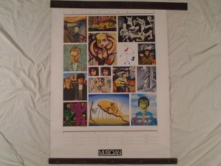 David Bowie Bob Dylan Salvador Dali Vincent Van Gogh Picasso Keith Haring Poster
